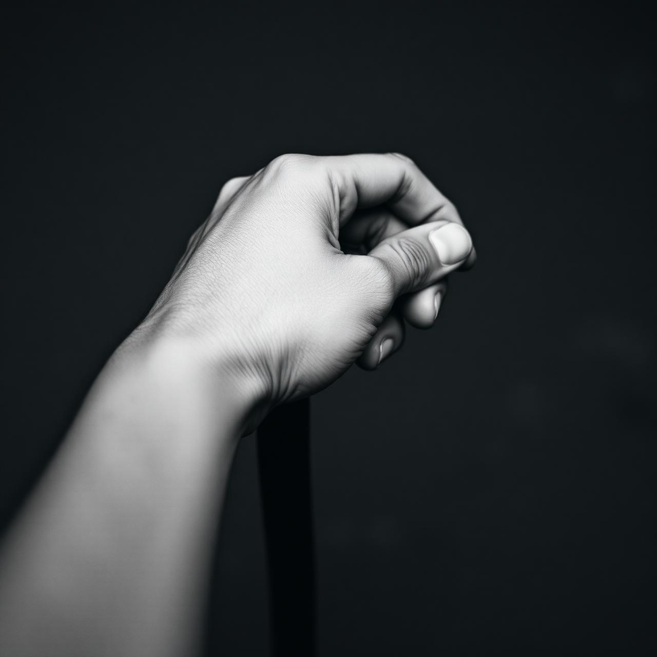 A hand, a leash, the foundation of the work